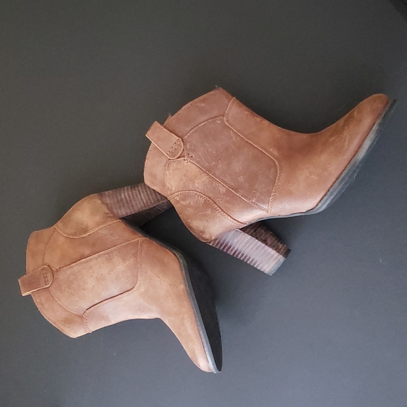 COPY - INDIGO By Clarks Heath Harrier Ankle Boots Cognac Size 7.5 - Picture 5 of 9